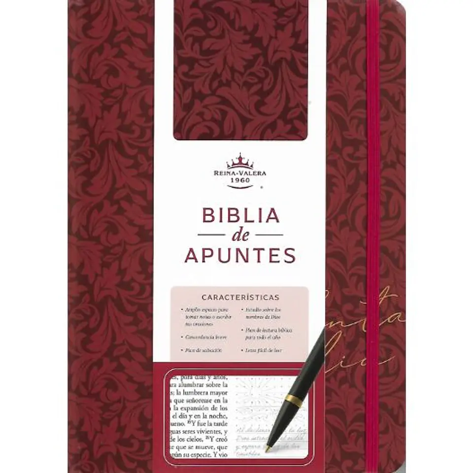 Biblia De Apuntes Rvr1960 Roja Edición Cantos Pintados 1