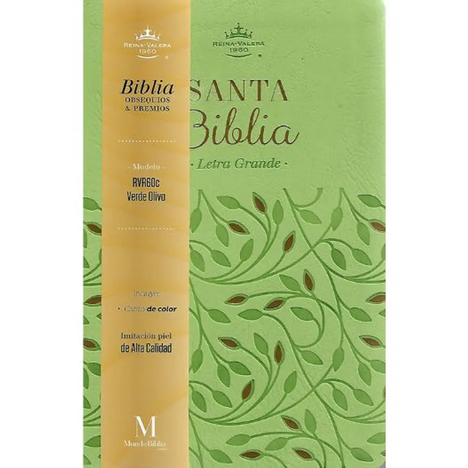 Biblia Rvr1960 Letra Grande Verde Olivo Coleccion Obsequios Y Premios 1