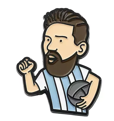 Pin Solapa Messi Puño