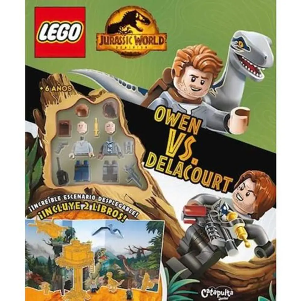 Lego Landscape Jurassic World. Owen Vs Delacourt 1