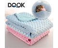 Baby Blanket & Swaddling Newborn Thermal Soft Fleece Blanket Winter Solid Bedding Set Cotton Quilt Infant Bedding Swaddle Wrap