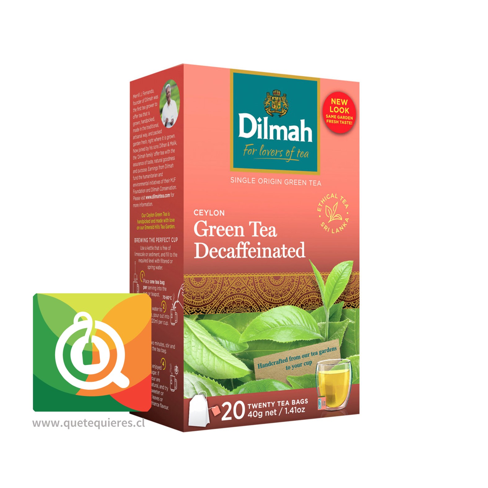 Dilmah Té Verde Descafeinado 