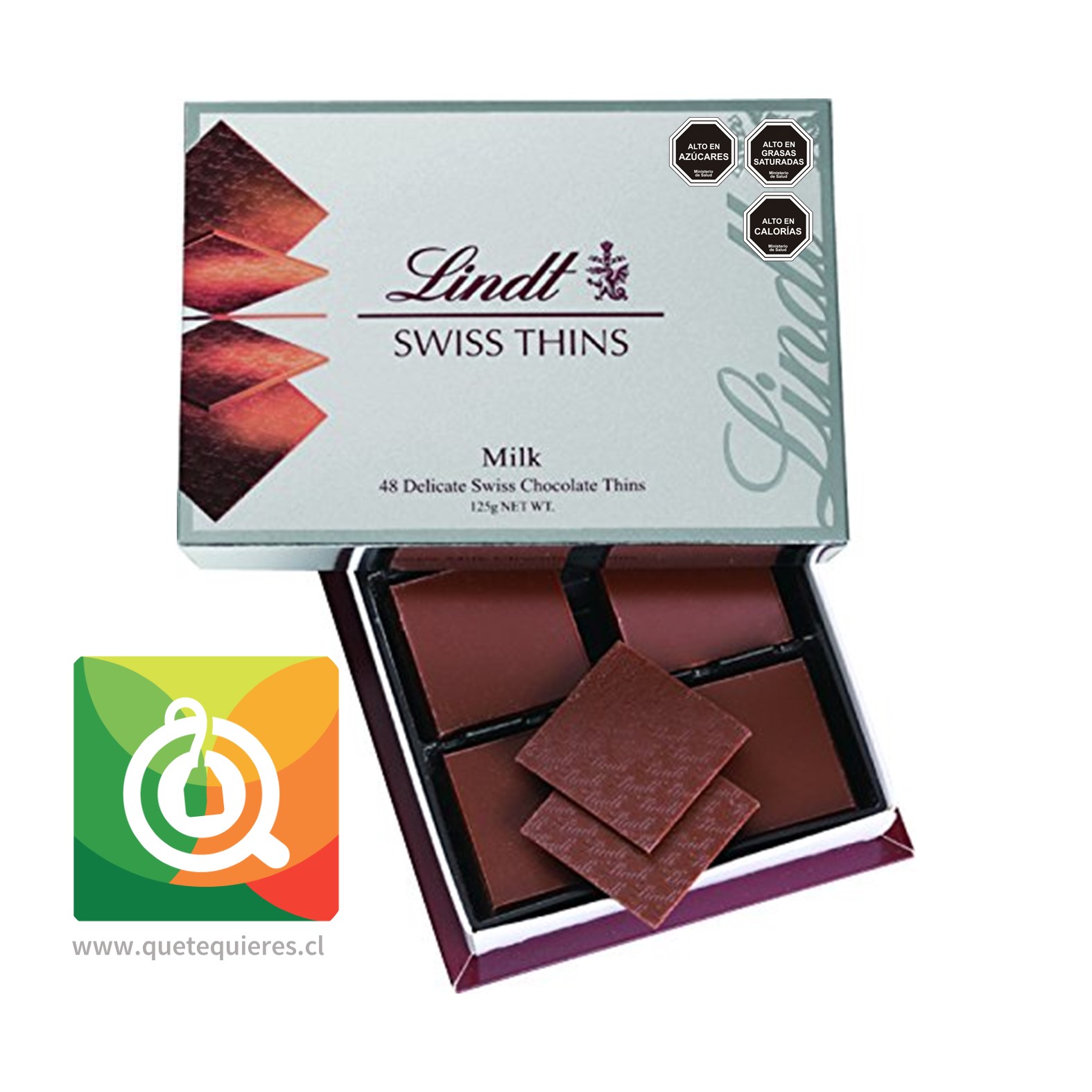 Lindt Chocolate en Lamina Leche Swiss Thins - Image 2