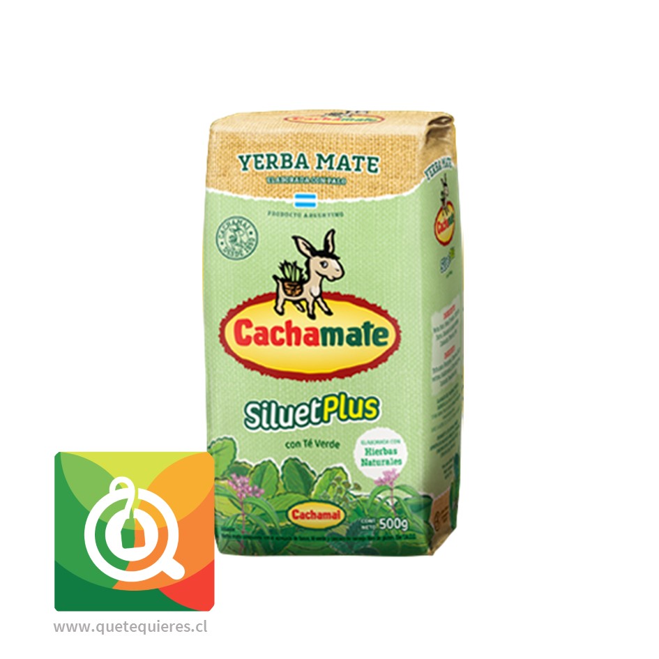 Cachamate Yerba Mate Siluet Plus con Té Verde