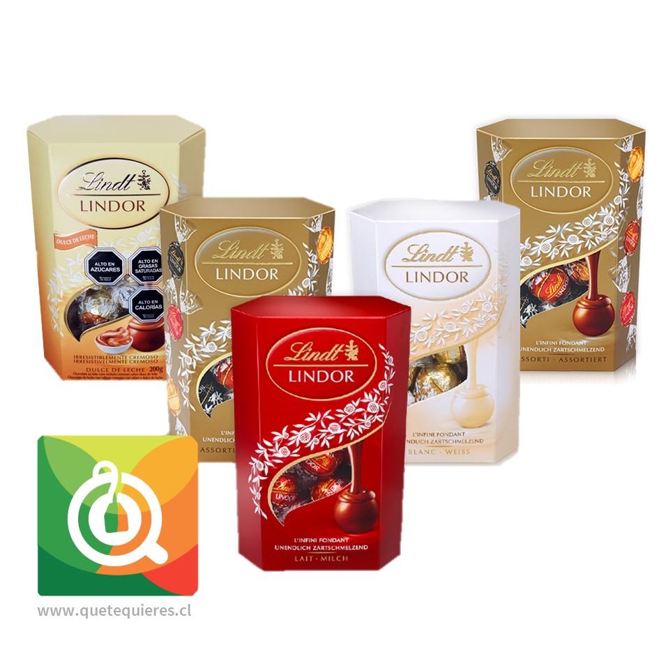 Pack 5 Lindt Chocolate Bombon Surtido