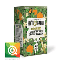 Heath & Heather Té Verde Orgánico Con Flor De Naranja 