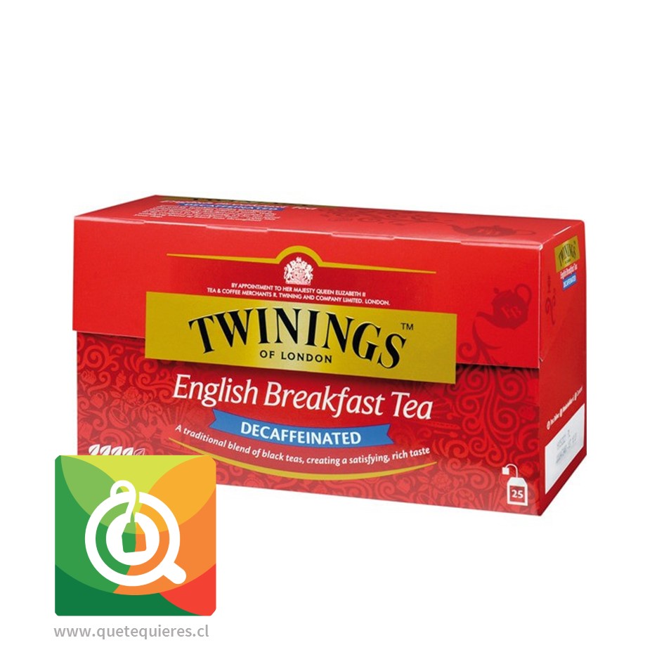 Twinings Té Negro English Breakfast Descafeinado 