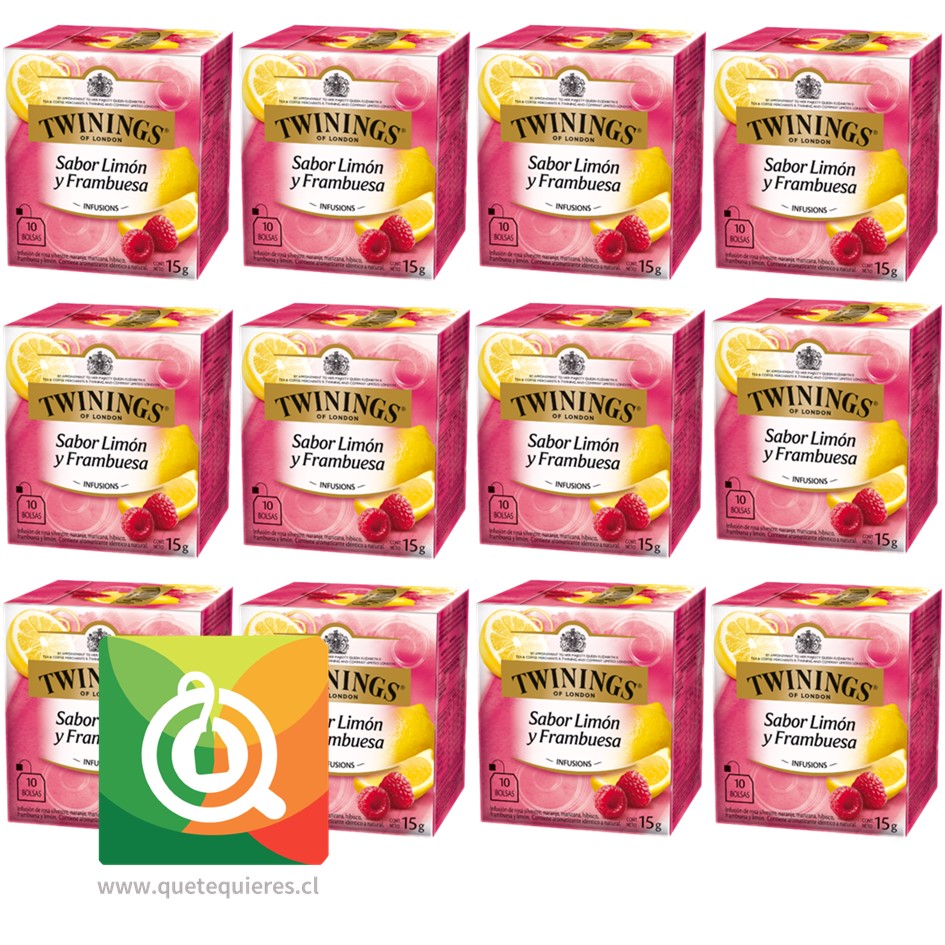 Twinings Infusión Limón Y Frambuesa Pack 12