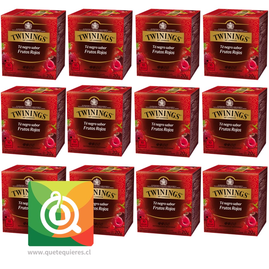 Twinings Té Negro 4 Frutos Rojos Pack 12 