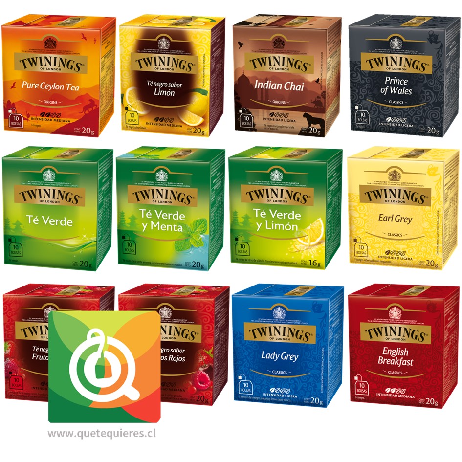 Twinings Surtido Té Negro y Té Verde Pack 12 