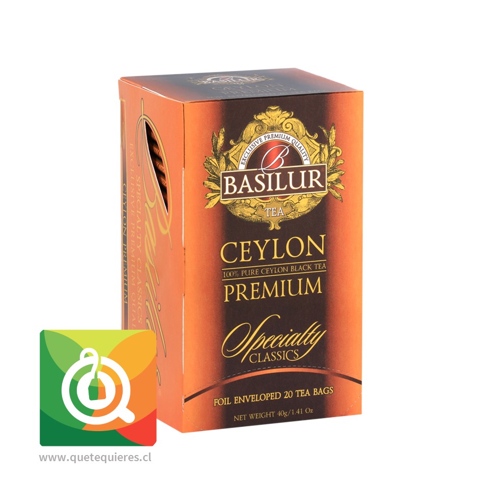 Basilur Té Negro Ceilán Premium 25 bolsitas