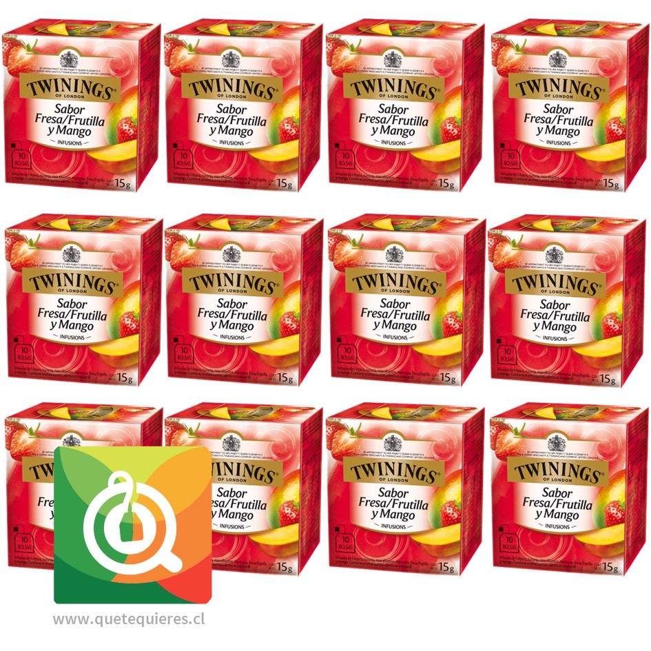 Twinings Infusión Mango y Frutilla Pack 12 