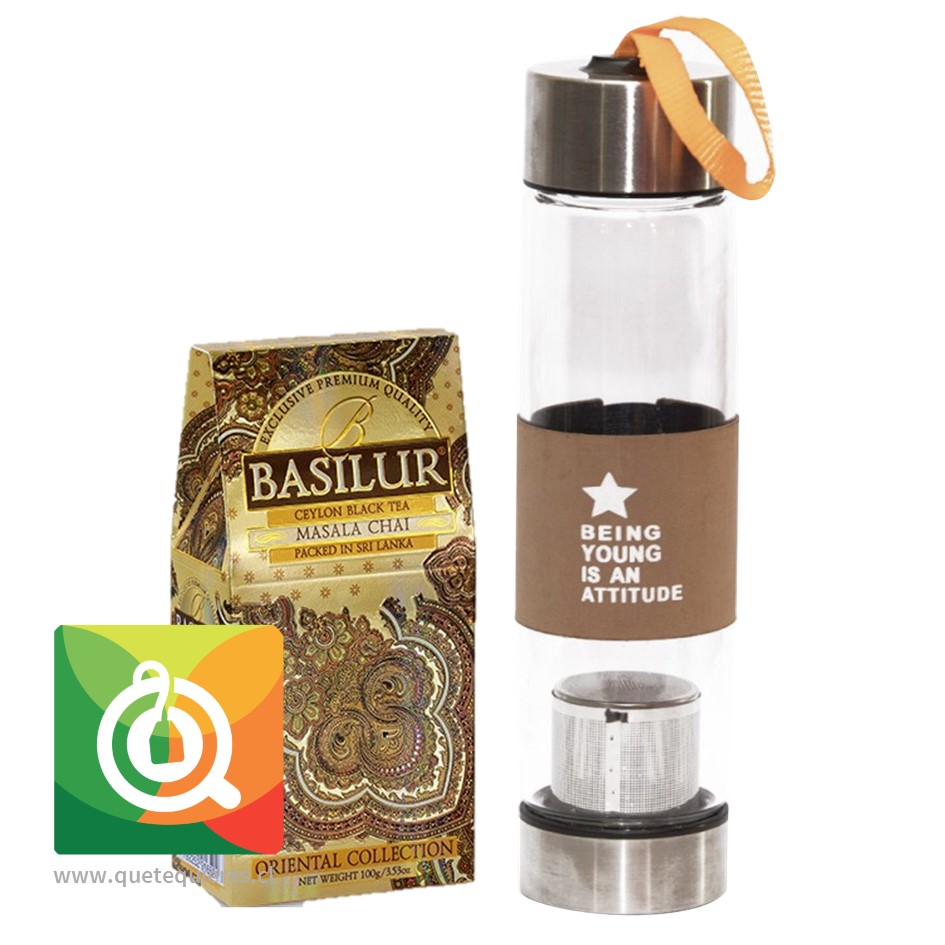 Pack Basilur Té Negro Masala Chai + Infusor Café