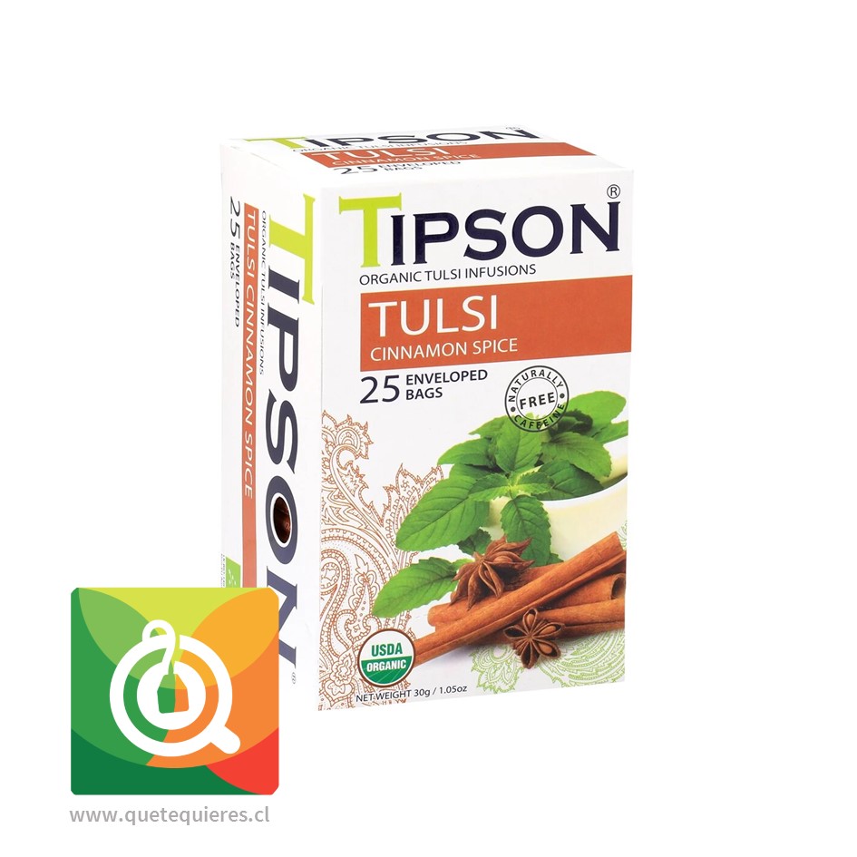 Tipson Infusión Tulsi con Especias de Canela 