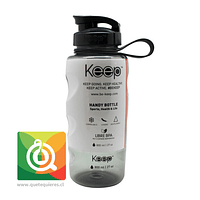 Keep Botella de agua Anatómica Negro 800 ml 
