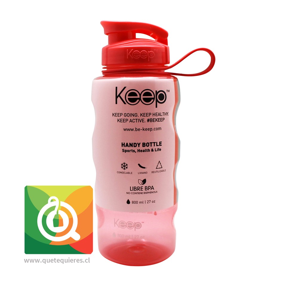 Keep Botella de agua Anatomica 800 ml Fucsia-Verde | Qué Té Quieres