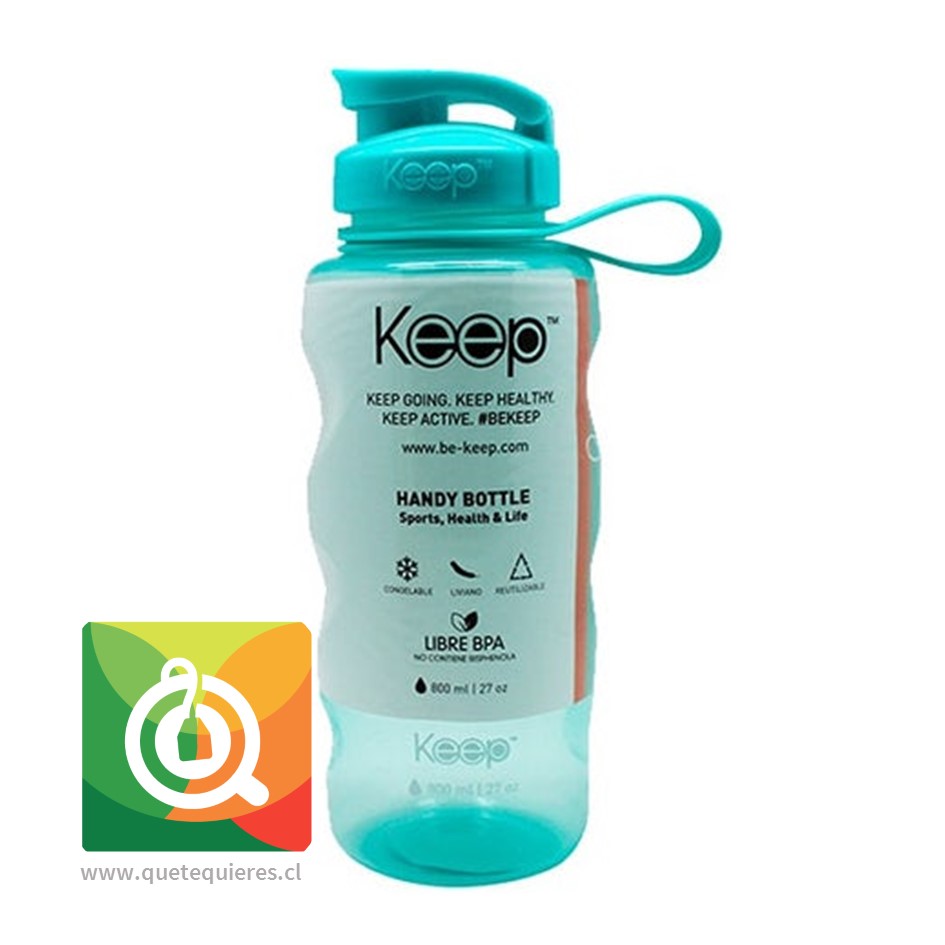 Keep Botella de agua Anatomica 800 ml Verde Agua | Qué Té Quieres