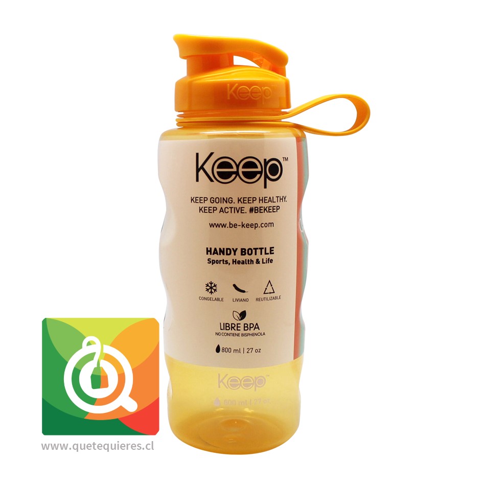 Keep Botella de agua Anatómica Amarilla 800 ml 