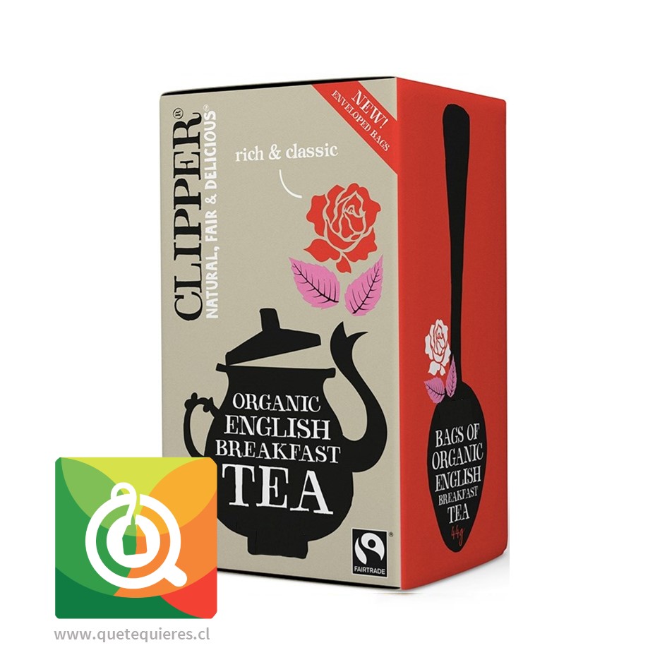 Clipper Té Negro English Breakfast 20 bolsitas