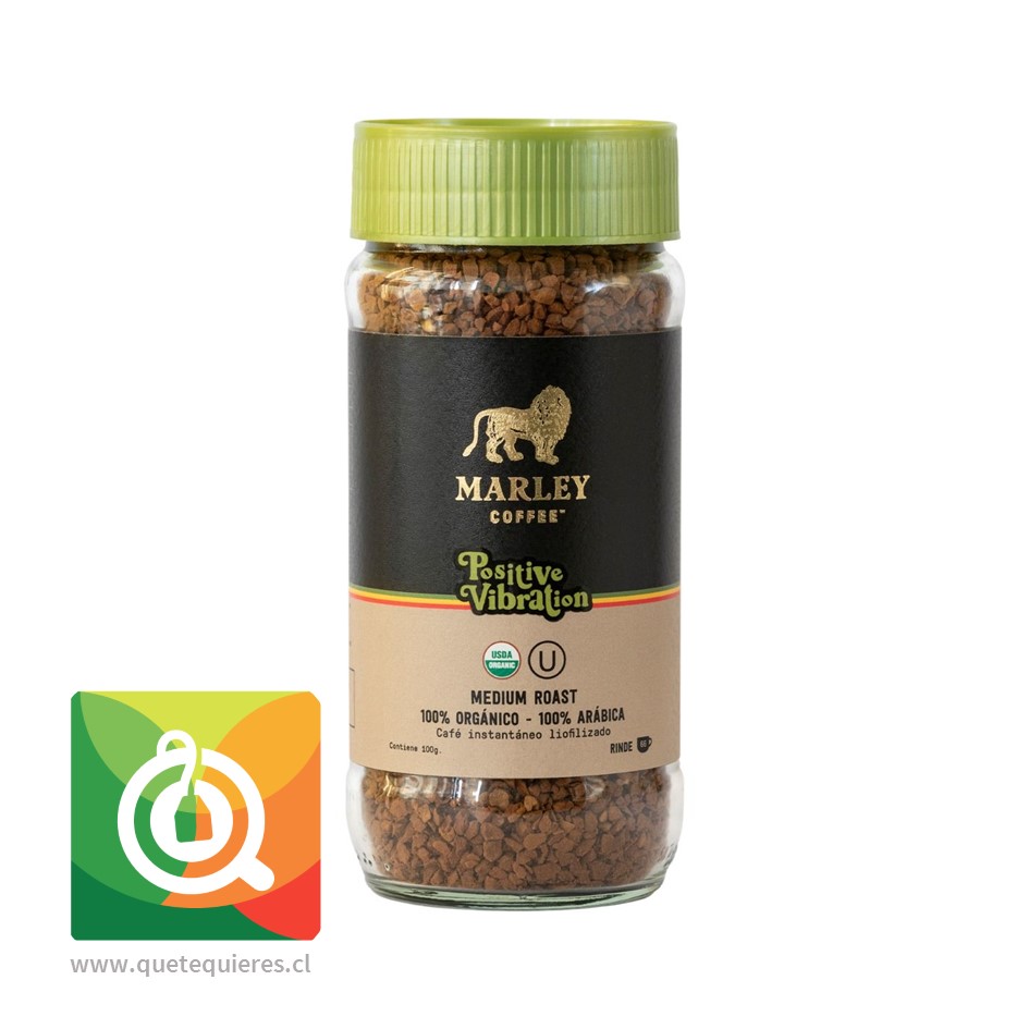 Marley Coffee Café Soluble Liofilizado Positive Vibration 