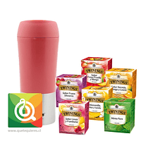 Pack Twinings Surtido de Infusiones + Keep Mug Fucsia 