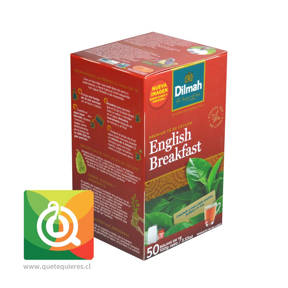 Dilmah Té Negro English Breakfast 50 bolsitas- Image 1