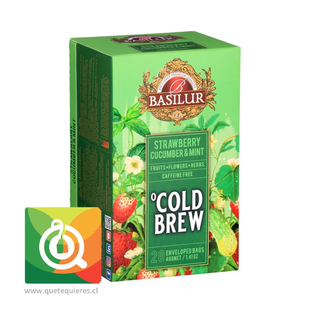 Basilur Cold Brew Fresa, Pepino y Menta