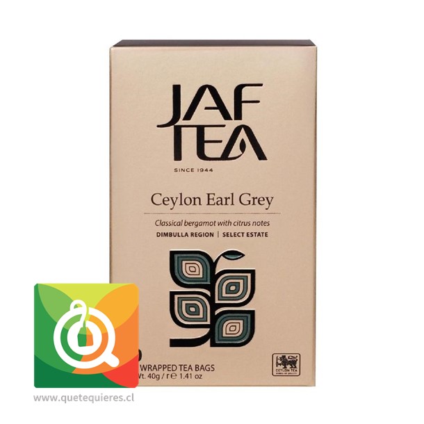 Jaf Tea Té Negro Ceylon Earl Grey 