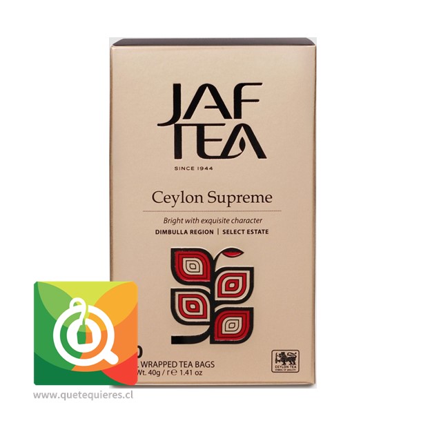 Jaf Tea Té Negro Ceylon Supreme 