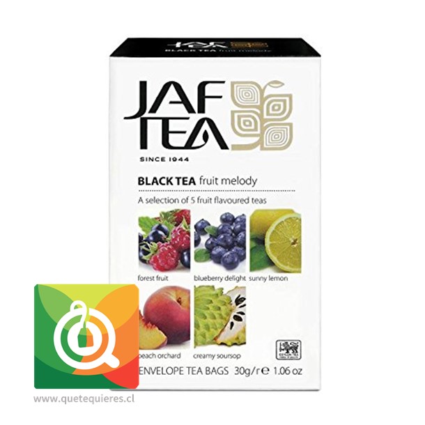 Jaf Tea 5 Variedades de Té Negro con Sabor - Fruit Melody 