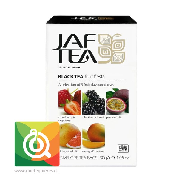 Jaf Tea 5 Variedades de Té Negro con Sabor - Fruit Fiesta 
