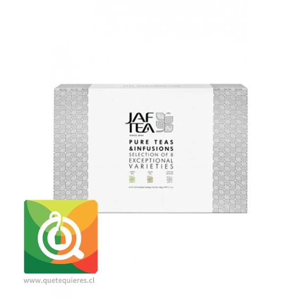 Jaf Tea Caja de Regalo Mix de Té Negro, Té Verde y Infusiones -  8 Variedades- Image 1
