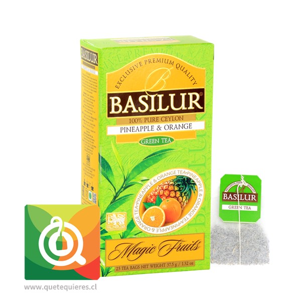 Basilur Té Verde Piña y Naranja - Image 2