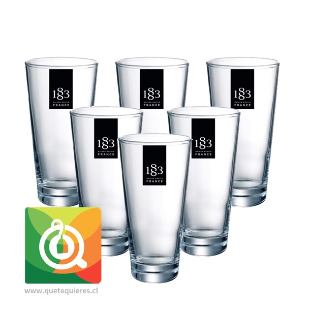 1883 Maison Routin Pack 6 Vaso Logo Fancy 