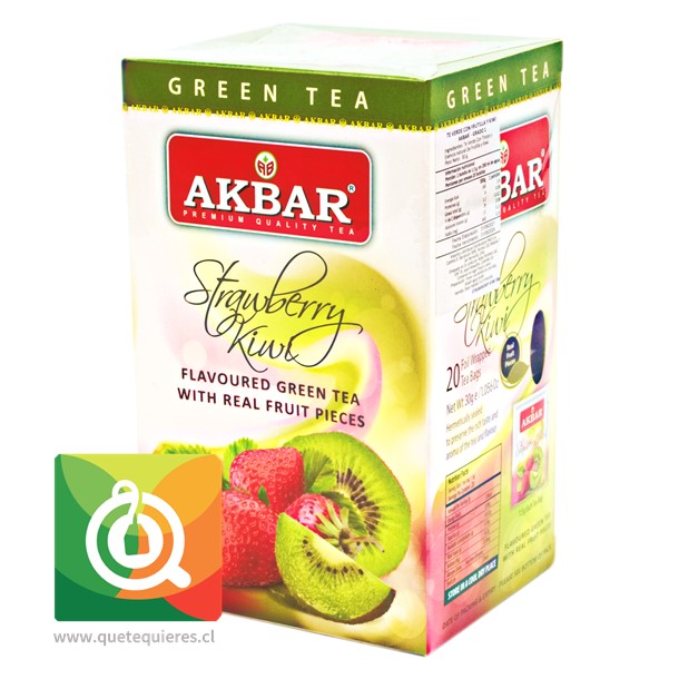 Akbar Té Verde Frutilla y Kiwi 