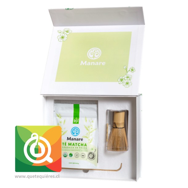 Manare Té Matcha + Chasen + Cuchara de Bambú - Gift Box - Image 1