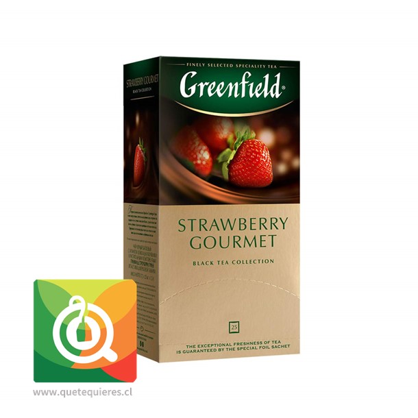 Greenfield Té Negro Strawberry Gourmet 