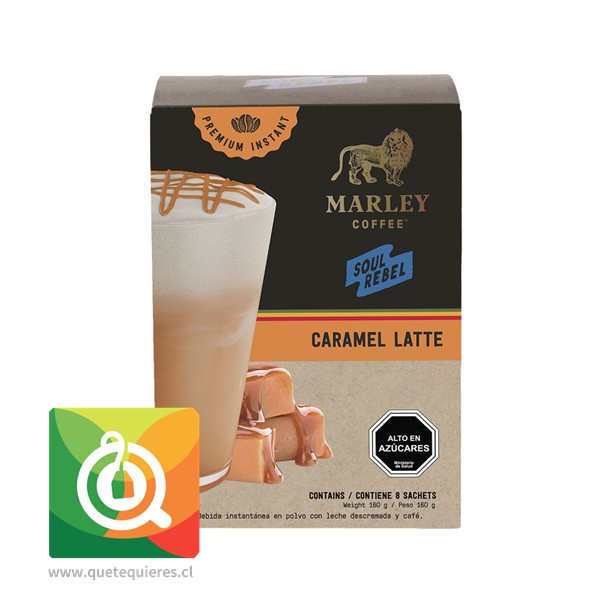 Marley Coffee Café Caramelo Latte Instantáneo - Image 2