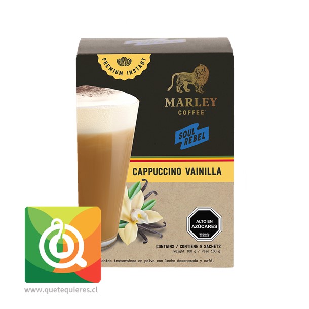 Marley Coffee Café Cappuccino Instantáneo Sabor Vainilla - Image 2