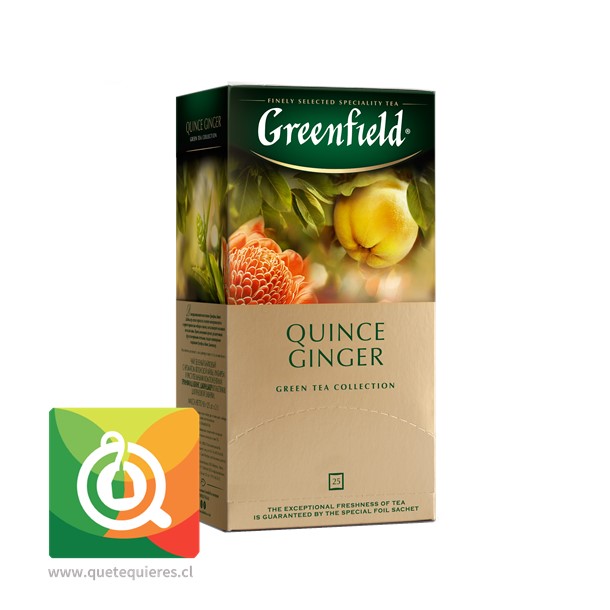 Greenfield Té Verde Quince Ginger 