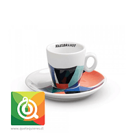 Hausbrandt Taza y Plato Línea Geométrica para Cappuccino 