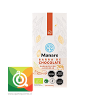 Manare Chocolate con Almendra Orgánico 70% de Cacao 