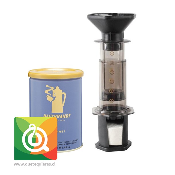 Pack Cafetera Aeropress + Hausbrandt Café Molido Gourmet 