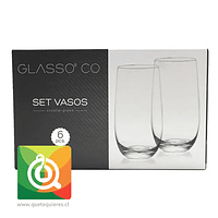 Glasso Set de 6 Vasos Cristal 