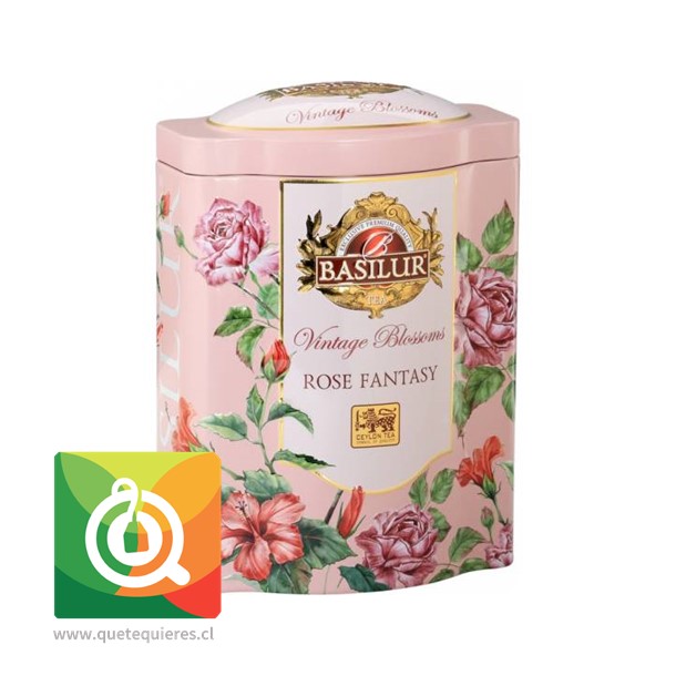 Basilur Té Verde Rose Fantasy Lata 