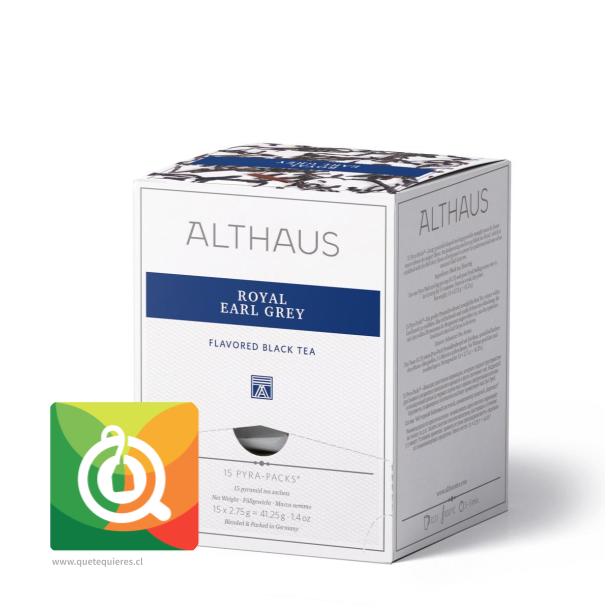 Althaus Té Negro Earl Grey 15 piramides 