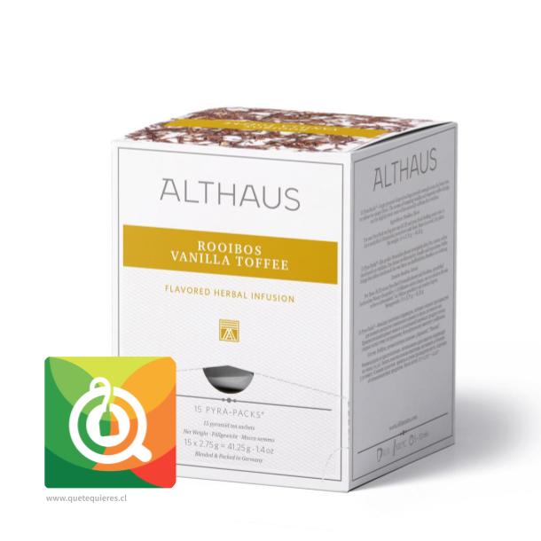 Althaus Infusión Rooibos Vanilla Toffee - Rooibos Caramelo Vainilla 15 pirámides 