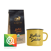Pack Marley Coffee Tazon + Café Molido Buffalo Soldier 