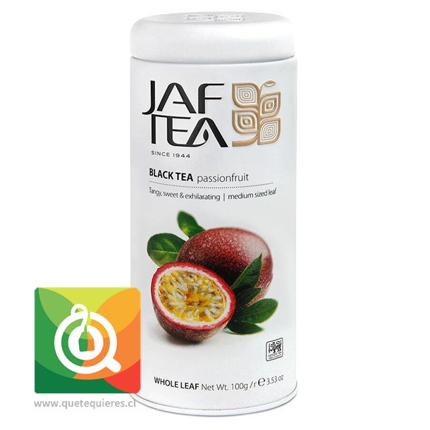 Jaf Tea Té Negro Maracuyá Lata 100 gr