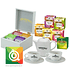 Pack Twinings, Caja de Madera Blanca + Lozas + 6 Cajitas de Té